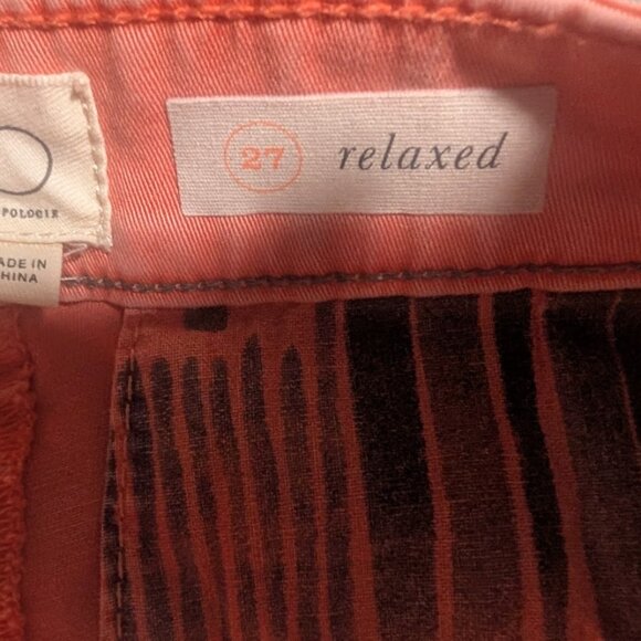 Chino by Anthropologie | Relaxed Chino In Salmon - Picture 5 of 11